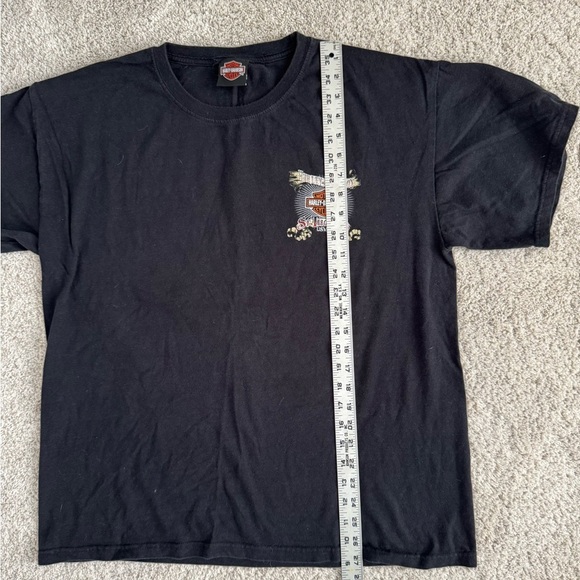 Harley-Davidson Black Short Sleeve Tee from St.Thomas USVI with Tropical Design - Picture 6 of 6